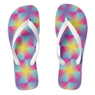 Chanclas Mosaico vectorial cuadrado abstracto