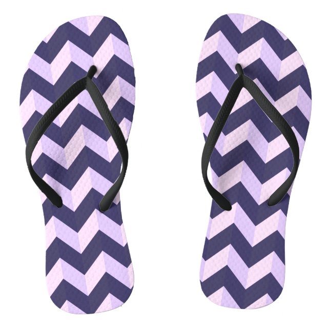 Chanclas Motif Chevron Violet (Plantilla)