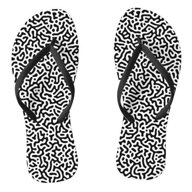 Chanclas Motif de Turing Noir et Blanc (Plantilla)