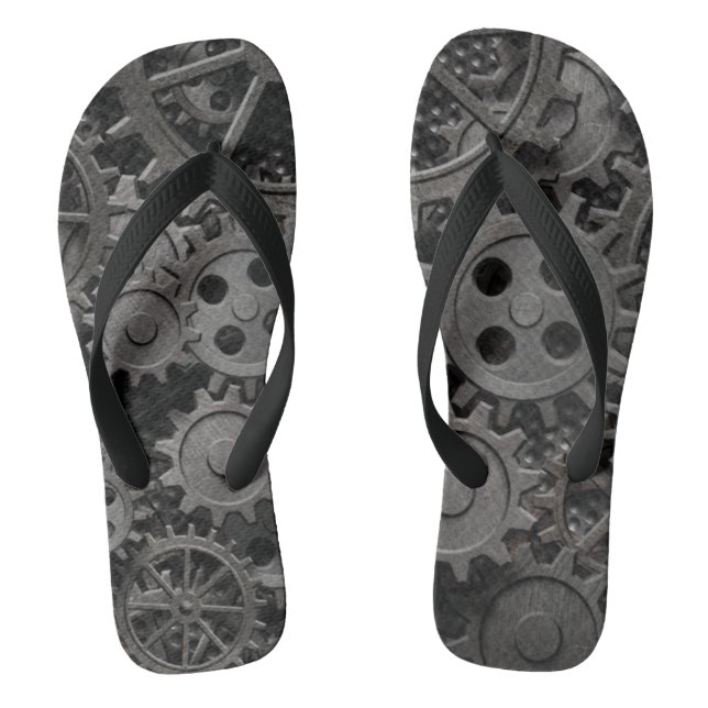 Chanclas Muchos viejos engranajes o piezas metalizado (Plantilla)