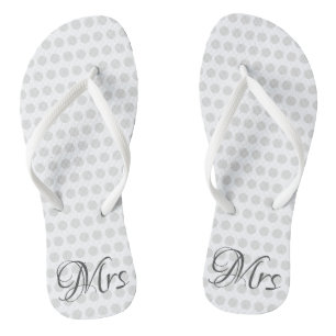 Chanclas Mujer blanca en el Día de la Novia Elegante