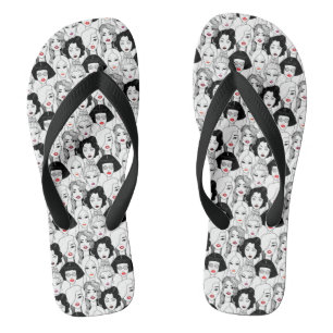 Chanclas Mujeres con patrón de lápiz labial