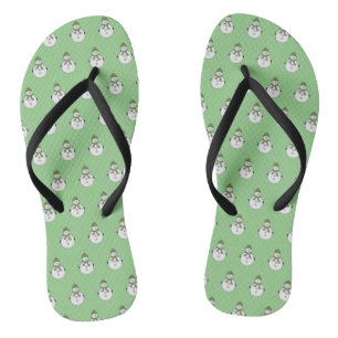 Chanclas Muñeco de nieve frío