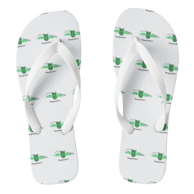 Chanclas Murciélago verde fangtástico (Plantilla)