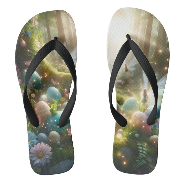Chanclas Mystical Forest Fairy Magical Spring Eggs (Plantilla)