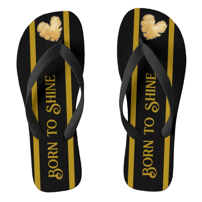 Chanclas Nacido para brillar Flip Flops (Plantilla)