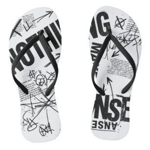 Chanclas NADA TIENE SENTIDO   Declaración Anti Diseño Bruta