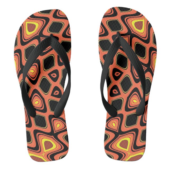 CHANCLAS NARANJA DE ATARDECER (Plantilla)