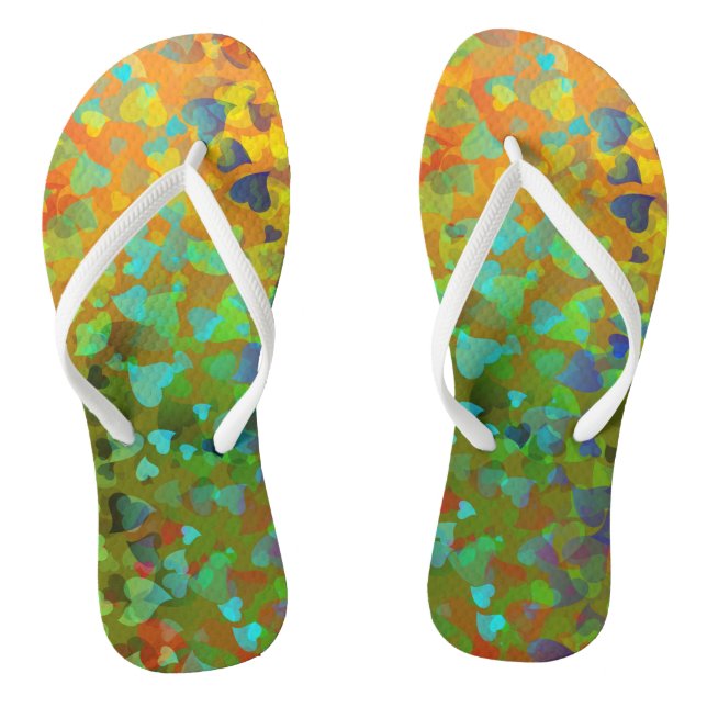 Chanclas Naranja de los corazones caídos (Plantilla)