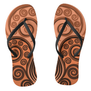 Chanclas Naranja Inspirado En La Naturaleza Resumen De Fern