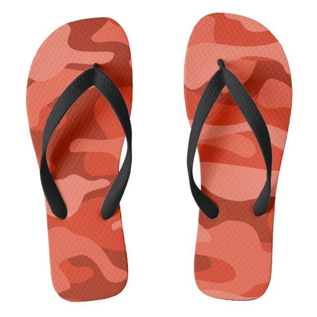 Chanclas Naranja Soda Monocolor Camo (Plantilla)