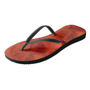 Chanclas naranja y mármol rojo Resumen