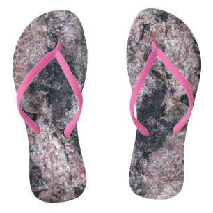 Chanclas Naturaleza rosada de la textura del rock