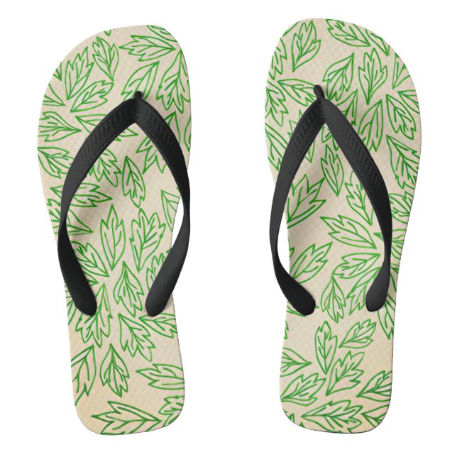 Chanclas Nature-Inspired Leaf Pattern Footwear (Plantilla)