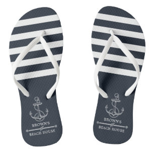 Chanclas Nautical Anchor Family Name Beach Lake House