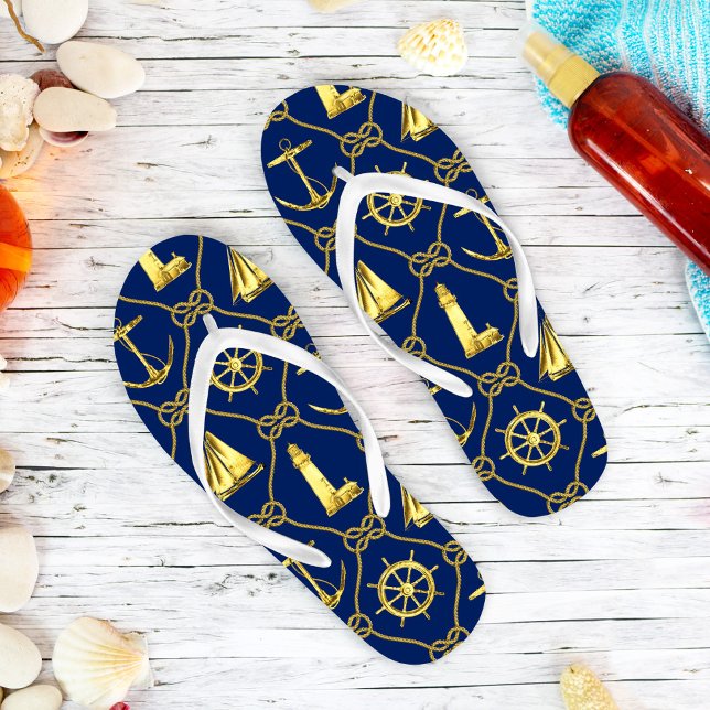 Chanclas Náutico de oro azul (Subido por el creador)