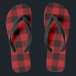 Chanclas navidades de cabaña Red búfalo lumberjack plaid<br><div class="desc">navidades de cabaña: regalos de felpa de búfalo rojo,  accesorios para navidades de chaqueta de búfalo. favores para fiestas de leñador,  regalos para bebés de leñador. regalos para bodas de leñador,  regalos para navidades de leñador.</div>