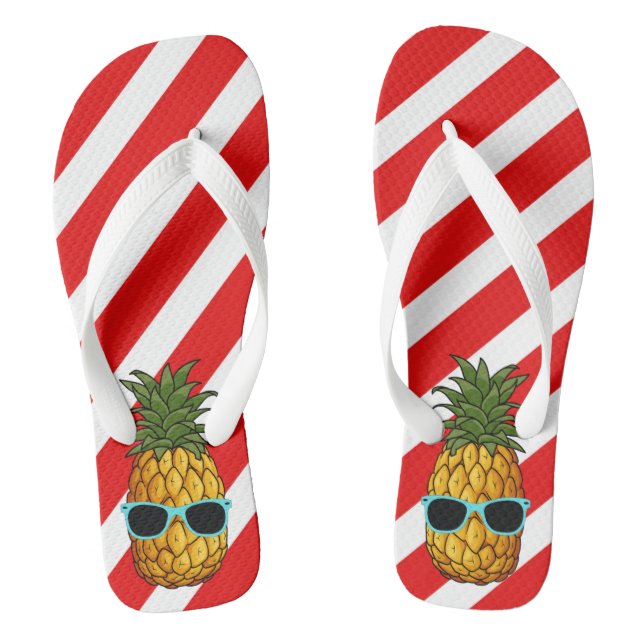Chanclas Navidades de Mele Kalikimaka en la piña de julio d (Plantilla)