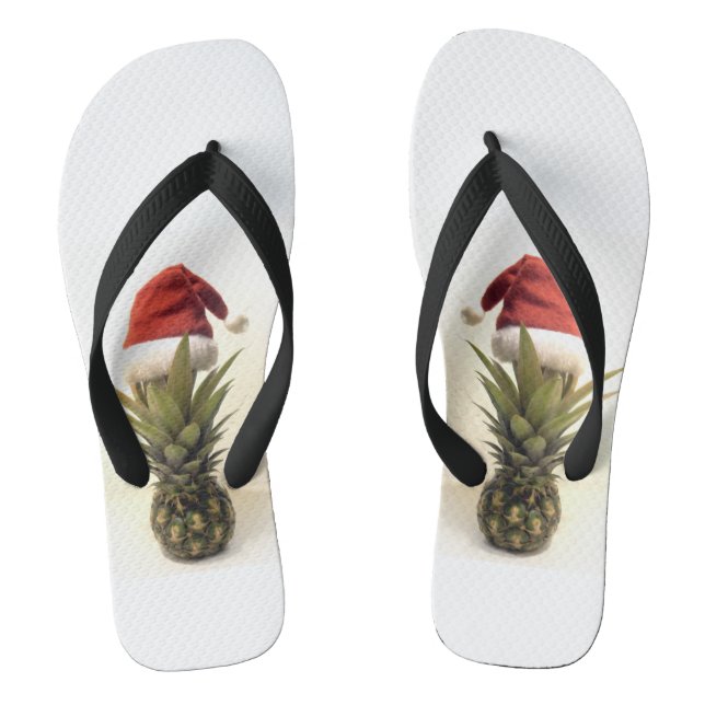 Chanclas Navidades de piña de Hawái Flip Flops (Plantilla)