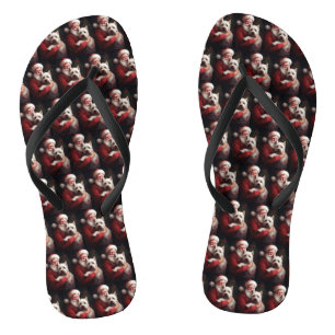 Chanclas Navidades del West Highland White Terrier Santa Cl