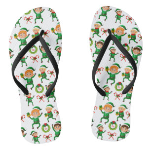 Chanclas Navidades Feliz Patrón Elf