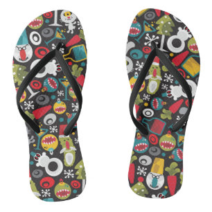 Chanclas Navidades feos y Año Nuevo feliz