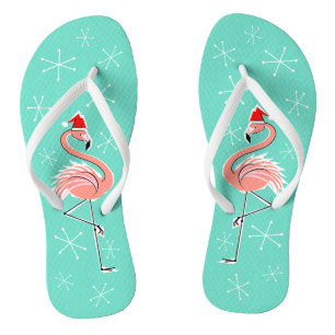 Chanclas Navidades Flamingo flip flops