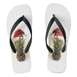 Chanclas Navidades hawaianos de piña doblan