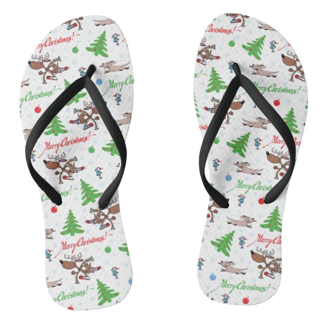 Chanclas navidades locos venados (Plantilla)