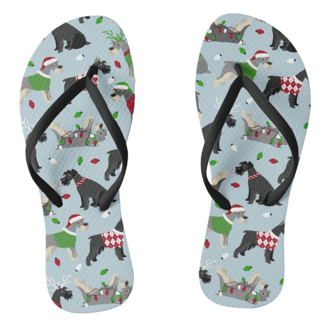 Chanclas Navidades Schnauzer (Plantilla)