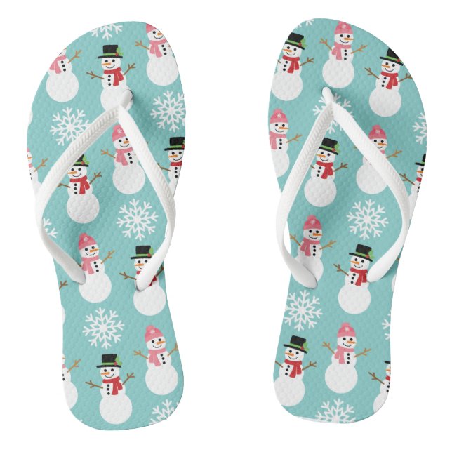 Chanclas Navidades Snowmen (Plantilla)