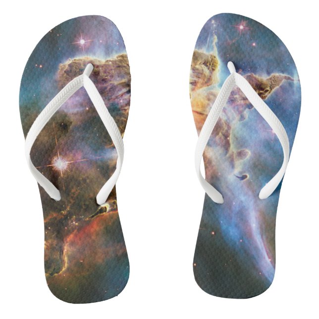 Chanclas Nebulosa de galaxia espacial. Estrellas universale (Plantilla)