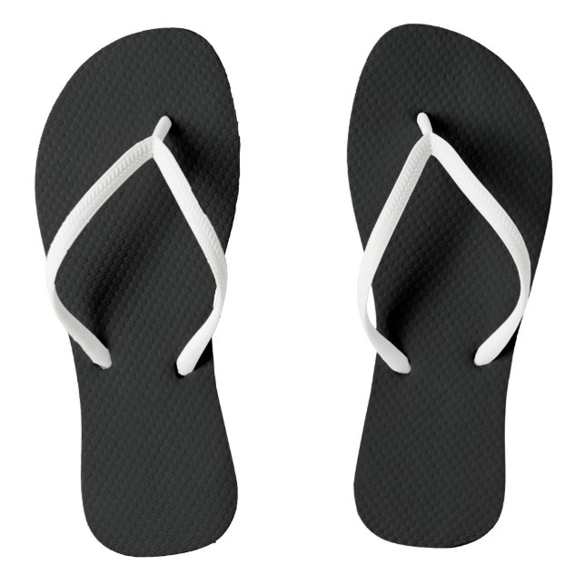 Chanclas negras con correas blancas (Plantilla)
