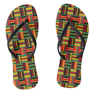 Chanclas Negro rojo del verde amarillo de cesta del orgullo