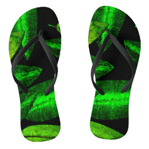 Chanclas Neon Green Leaves Art. Comprar ahora