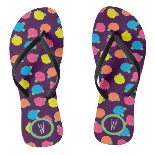 Chanclas Neon Rosas Flip Flops