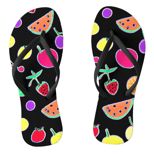 Chanclas Neón tropical radiante (Plantilla)