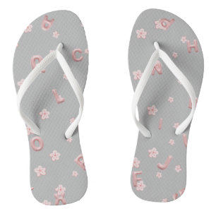 Chanclas Niños bebé lindos ABC Alfabeto flor Niños B2S