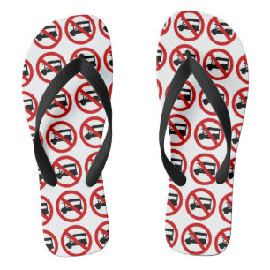 Chanclas NO Tuk-Tuk TAXI ⚠ Señal de Carretera Tailandesa ⚠