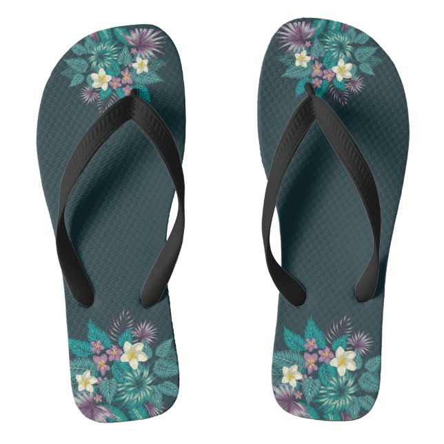 Chanclas Noche tropical hawaiana (Plantilla)
