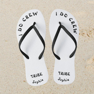 Chanclas Nombre De La Tribu De Novias De Bachelorette Negra