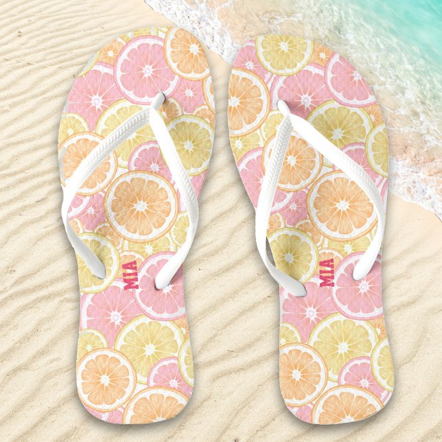 Chanclas Nombre del patrón de cítricos tropical (Subido por el creador)