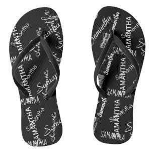 Chanclas Nombre personalizado único personalizado