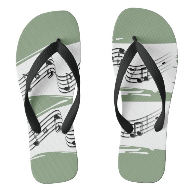 Chanclas Notas musicales (Plantilla)