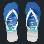 Chanclas Novia Beach Wedding Hermosa Surf Oceánica<br><div class="desc">Este diseño fue creado a través del arte digital. Se puede personalizar haciendo clic en el botón personalizar y cambiando el color, agregando un nombre, iniciales o tus palabras favoritas. Contáctame en colorflowcreations@gmail.com si quieres tener este diseño en otro producto. Compra mi pintura de acrílico abstracta original a la venta...</div>