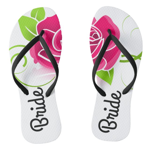 Chanclas Novia floral (Plantilla)
