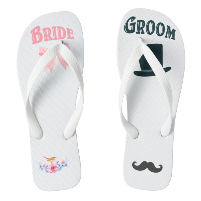 Chanclas Novia y Boda Groom Nuptials (Plantilla)