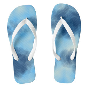 Chanclas Nube Azul Abstracta