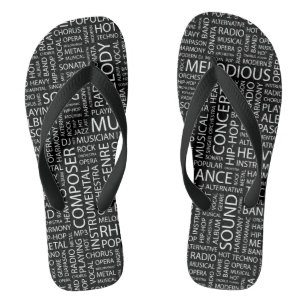 Chanclas Nube de la palabra del modelo de la MÚSICA