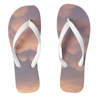 Chanclas Nubes de bolas de algodón rosadas